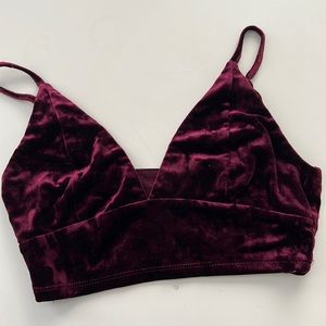 Velvet bralette